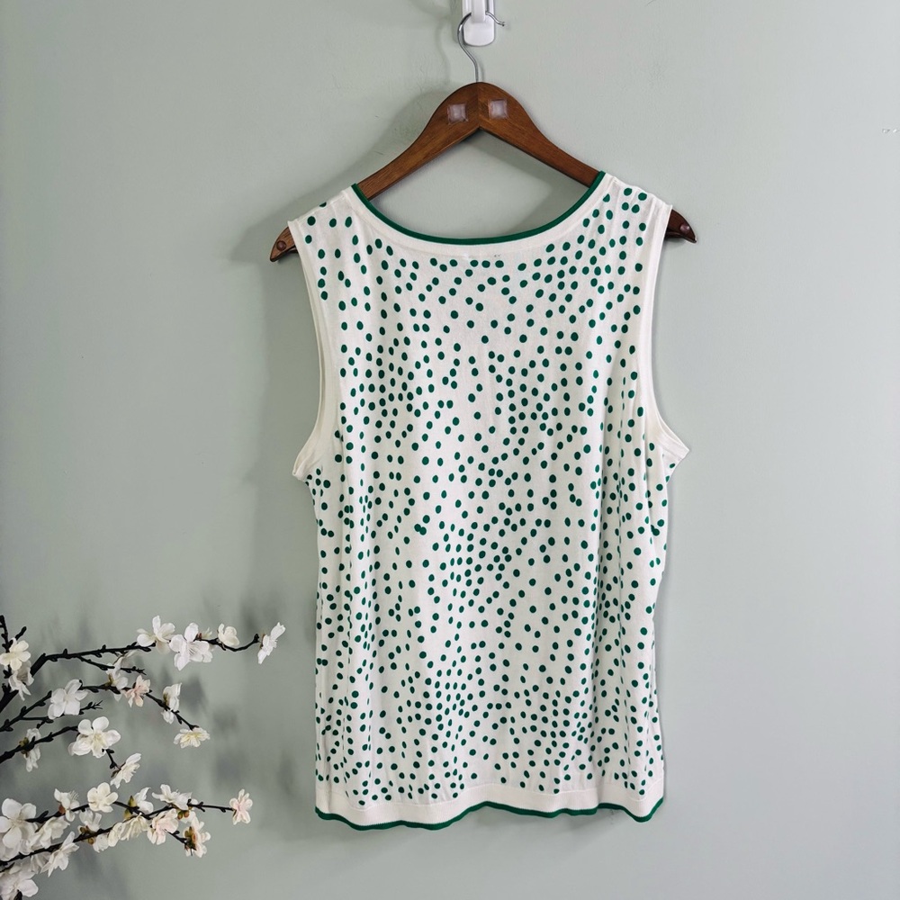 Talbots Plus Dotted Sweater Shell Size 2x - image 6